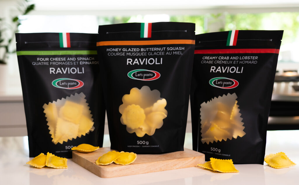 Packages of Let's Pasta